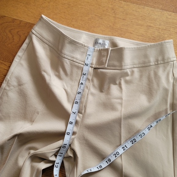 Chico's Dress Pants Beige Chico's Size 0 Short/ US 4 - Picture 5 of 9